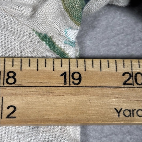 Luisa Perla Linen Dress Women’s Small Floral 3/4 Sleeve Button Up Made In Italy - Picture 4 of 15